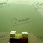 LH FRONT DOOR GLASS GREEN